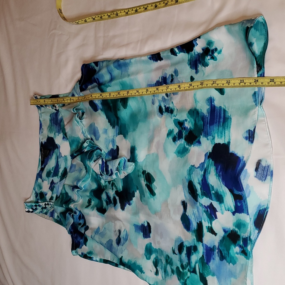 White House Black Market Blue and Green Women's Top Size S - Picture 6 of 11